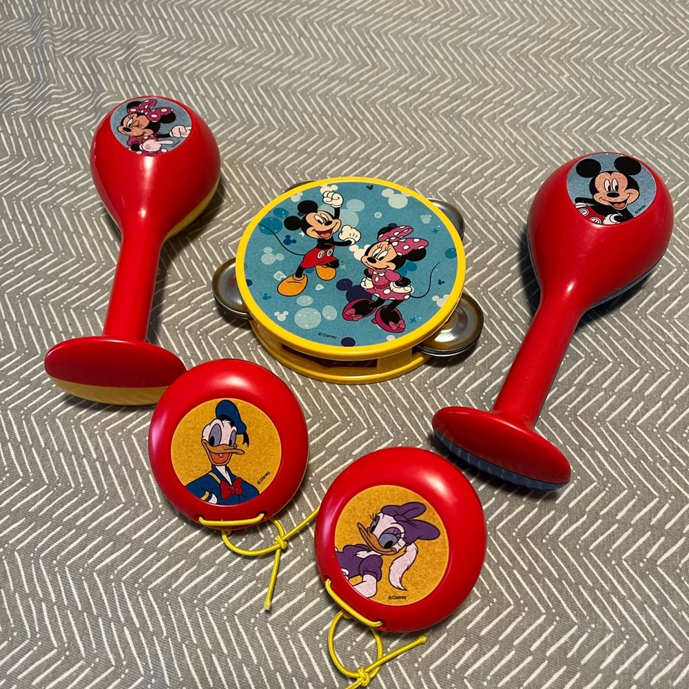 Disney Character Musical Toy Set - Red and Yellow